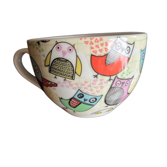CREATIVE TOPS Cup and Saucer OWLS Coffee Tea Set SO Cute! Porcelain 200ml - Picture 4 of 11